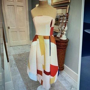 C/MEO Collective Chic Strapless Dress with Pockets